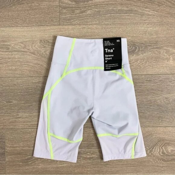 Tna Aritzia Sereno Biker Shorts High Rise Waist Pale Violet Purple Size XS - Picture 12 of 16